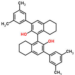 R-3,3'-bis(3,5-dimethylphenyl)-5,5',6,6',7,7',8,8'-octahydro-1,1'-bi-2,2'-naphthol Structure