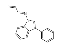 N-(3-phenylindol-1-yl)prop-2-en-1-imine结构式