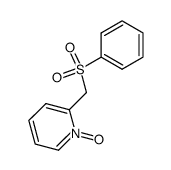 2-(benzenesulfonylmethyl)pyridine N-oxide Structure