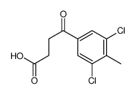 3-(3,5-二氯-4-甲基苯甲酰基)丙酸结构式