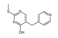 2-methylsulfanyl-5-(pyridin-4-ylmethyl)-1H-pyrimidin-6-one Structure