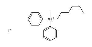 hexyl-methyl-diphenylarsanium,iodide Structure