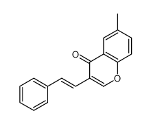 6-methyl-3-(2-phenylethenyl)chromen-4-one Structure