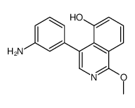 4-(3-aminophenyl)-1-methoxyisoquinolin-5-ol Structure