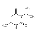 6-methyl-3-propan-2-yl-1H-pyrimidine-2,4-dione结构式