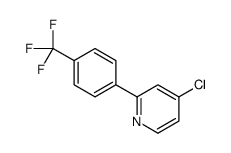 4-chloro-2-[4-(trifluoromethyl)phenyl]pyridine结构式