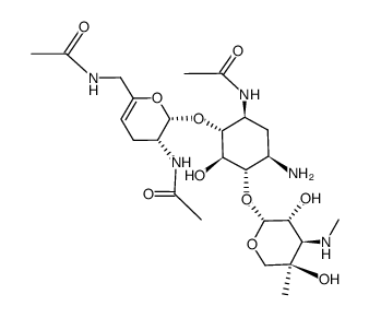 3,2',6'-tri-N-acetylsisomicin Structure