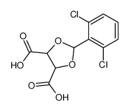 2-(2,6-dichlorophenyl)-1,3-dioxolane-4,5-dicarboxylic acid结构式