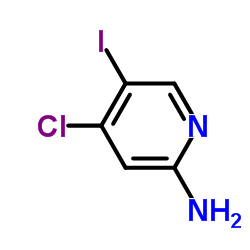 2-Amino-4-chloro-5-iodopyridine Structure