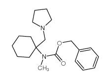 甲基-(1-吡咯烷-1-甲基-环己基)-氨基甲酸苄酯结构式