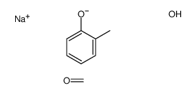 sodium,formaldehyde,hydrogen sulfite,2-methylphenol Structure