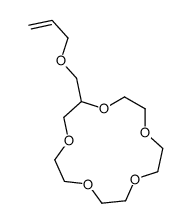 2-(prop-2-enoxymethyl)-1,4,7,10,13-pentaoxacyclopentadecane Structure