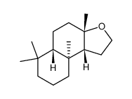 (5aα,9bα)-3aα,6,6,9aβ-Tetramethyldodecahydronaphtho[2,1-b]furan结构式