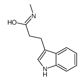 3-(1H-indol-3-yl)-N-methylpropanamide结构式