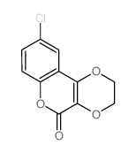 9-chloro-2,3-dihydro-[1,4]dioxino[2,3-c]chromen-5-one Structure