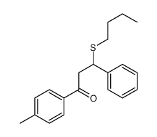 3-butylsulfanyl-1-(4-methylphenyl)-3-phenylpropan-1-one结构式
