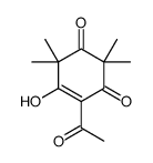 4-acetyl-5-hydroxy-2,2,6,6-tetramethylcyclohex-4-ene-1,3-dione结构式