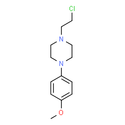 1-(2-Chloroethyl)-4-(4-methoxyphenyl)piperazine Structure