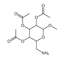 6-氨基-6-脱氧-2,3,4-三乙酸甲酯-D-吡喃葡萄糖苷结构式