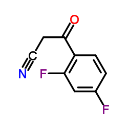 2',4'-二氟苯甲酰基乙腈结构式
