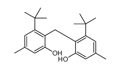 3-tert-butyl-2-[(2-tert-butyl-6-hydroxy-4-methylphenyl)methyl]-5-methylphenol结构式
