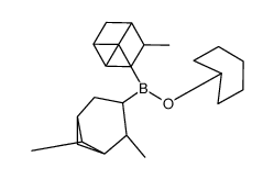 cyclohexyloxy-bis(4,6,6-trimethyl-3-bicyclo[3.1.1]heptanyl)borane结构式