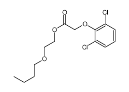 2-butoxyethyl 2-(2,6-dichlorophenoxy)acetate Structure