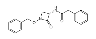 1-(benzyloxy)-3-((phenylacetyl)amino)-2-azetidinone Structure