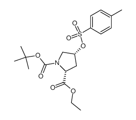 N-(tert-Butoxycarbonyl)-allo-4-hydroxy-D-proline Ethyl Ester p-Toluenesulfonate Structure