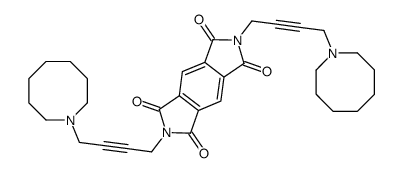 2,6-bis[4-(azocan-1-yl)but-2-ynyl]pyrrolo[3,4-f]isoindole-1,3,5,7-tetrone结构式