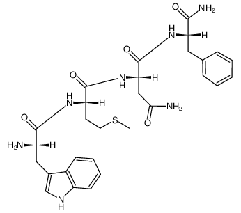 H-Trp-Met-Asn-Phe-NH2结构式