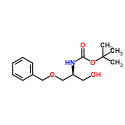 N-Boc-(S)-2-氨基-3-苄氧基-1-丙醇结构式