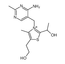 2-(1-hydroxyethyl)thiamine Structure