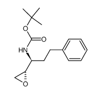 ERYTHRO-N-BOC-L-HOMOPHENYLALANINE EPOXIDE Structure