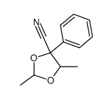 2,4-dimethyl-5-cyano-5-phenyl-1,3-dioxolane Structure