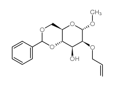 甲基2-O-烯丙基-4,6-O-亚苄基-α-D-甘露吡喃糖苷结构式