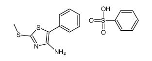 benzenesulfonic acid,2-methylsulfanyl-5-phenyl-1,3-thiazol-4-amine结构式