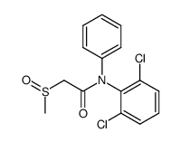 N-(2,6-dichlorophenyl)-α-(methylsulfinyl)acetanilide结构式
