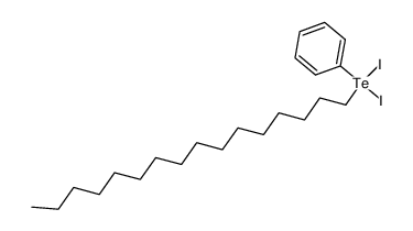 hexadecyldiiodo(phenyl)-l4-tellane Structure
