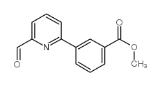 3-(6-甲酰基-2-吡啶基)苯甲酸甲酯结构式