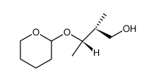 (2R,3S)-2-methyl-3-(3,4,5,6-tetrahydro-2H-pyran-2-yloxy)butan-1-ol结构式