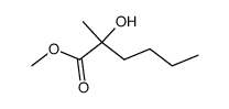 2-hydroxy-2-methylhexanoic acid methyl ester结构式