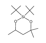 2,2-di-tert-butyl-4,4,6-trimethyl-1,3,2-dioxasilinane结构式