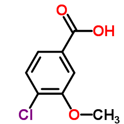 4-氯-3-甲氧基苯甲酸结构式