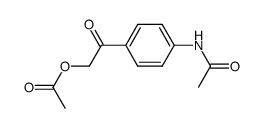 2-(4-acetamidophenyl)-2-oxoethyl acetate结构式