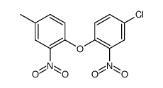 (4-chloro-2-nitro-phenyl)-(4-methyl-2-nitro-phenyl)-ether结构式
