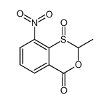 2-Methyl-8-nitro-4H-3,1-benzoxathiin-4-on-1-oxid Structure