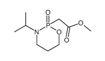 (3-Isopropyl-2-oxo-2λ5-[1,3,2]oxazaphosphinan-2-yl)-acetic acid methyl ester结构式