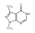 1,3-Dimethyl-1,5-dihydro-4H-pyrazolo-[3,4-d]pyrimidin-4-one Structure