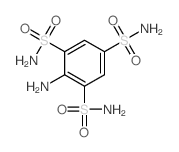 2-aminobenzene-1,3,5-trisulfonamide结构式